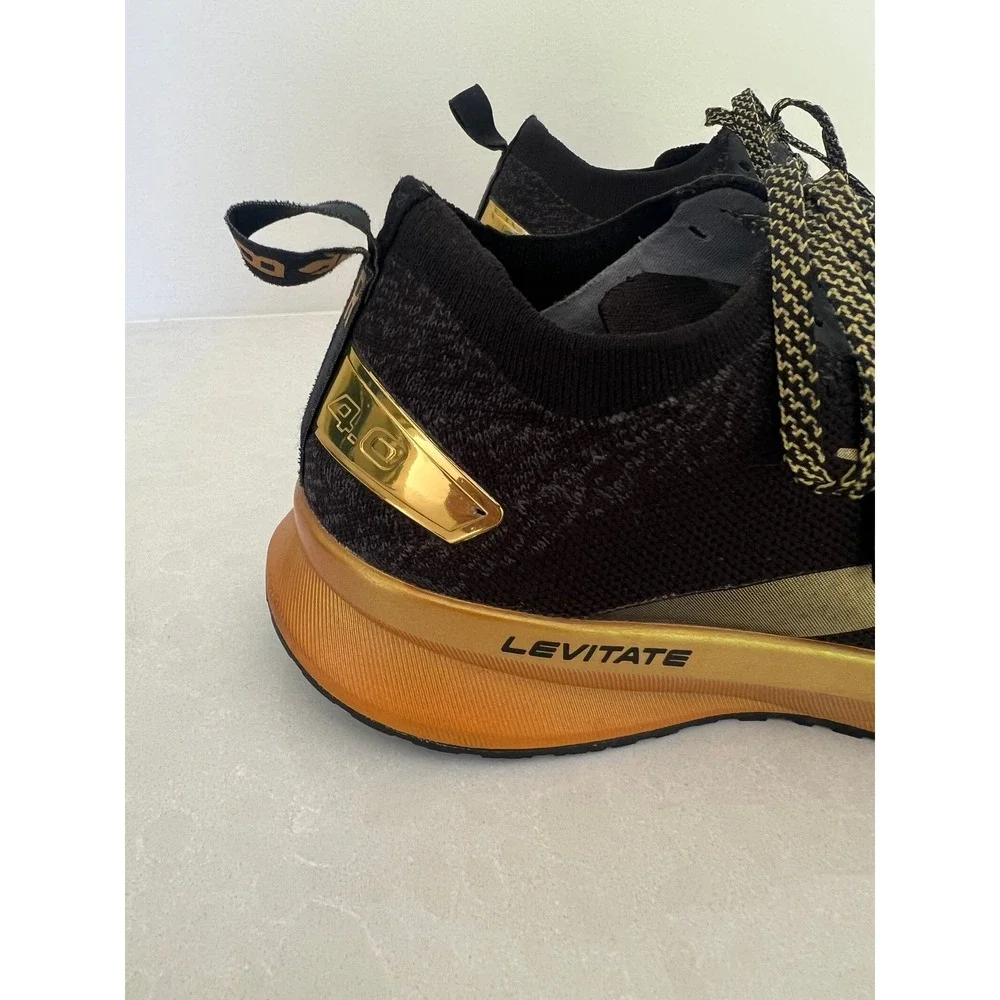 Brooks Levitate 4 Running Sneaker Womens 8.5 Black Gold Trail‎ Runner Athletic